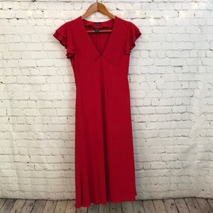 VICTORIA’S SECRET VNECK FLUTTER SLEEVE DRESS